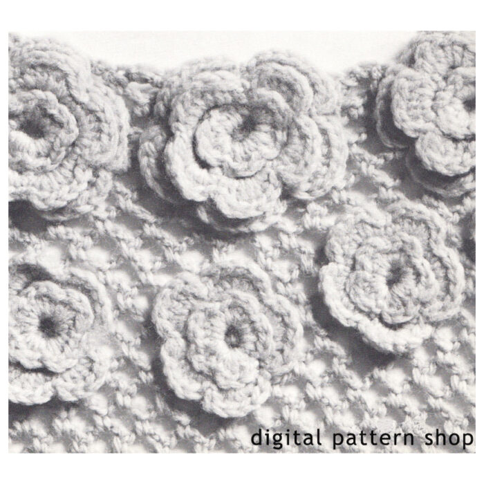 crochet dress detail pattern C57