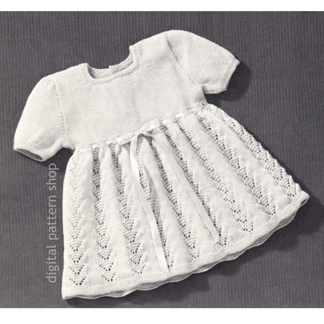 Baby Dress Knitting Pattern K148