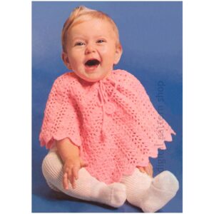 Baby Poncho Crochet Pattern, Shell Cover-Up for Baby PDF