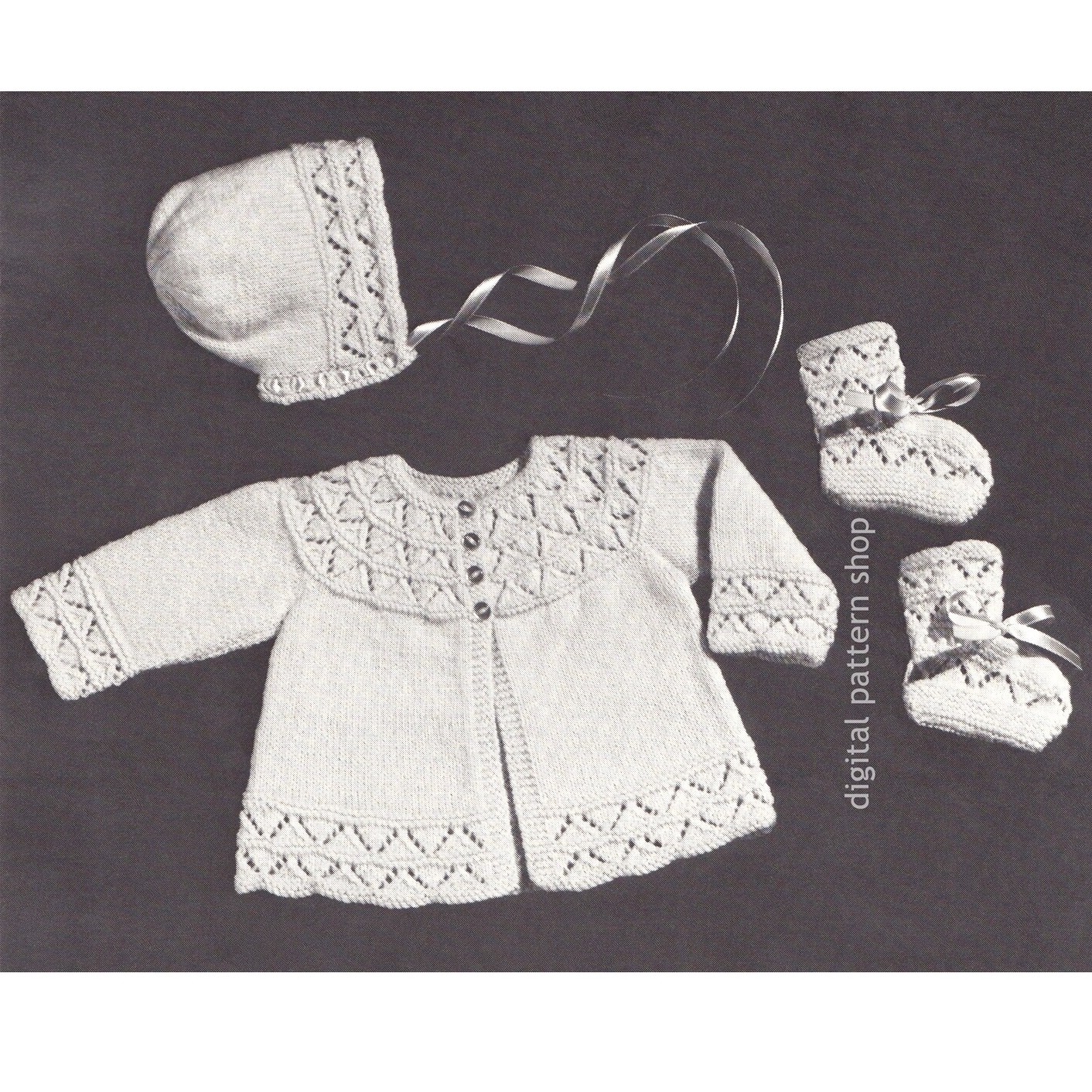 Baby Sweater Knitting Pattern K146