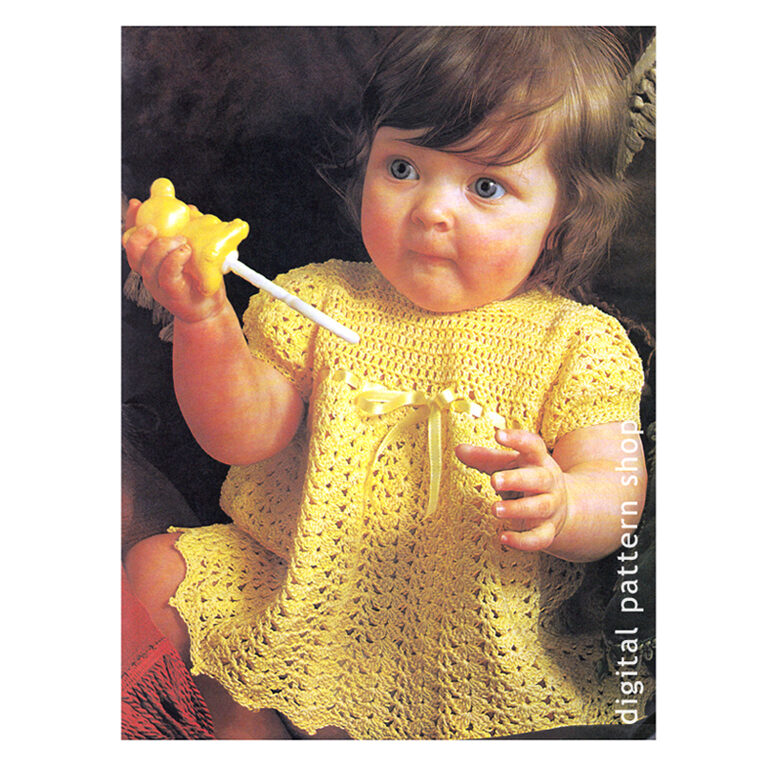 Baby girls dress crochet pattern C121