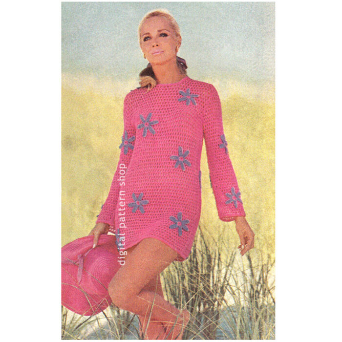 Beach dress crochet pattern C105
