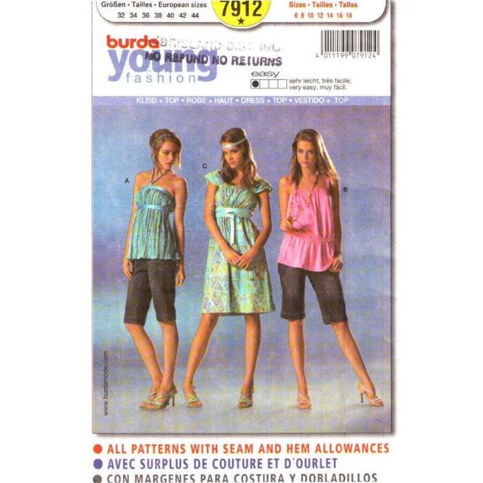 Burda 7912 pattern