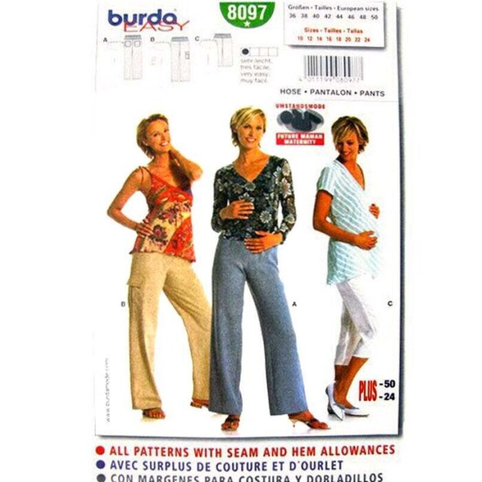 Burda 8097 Maternity Pattern