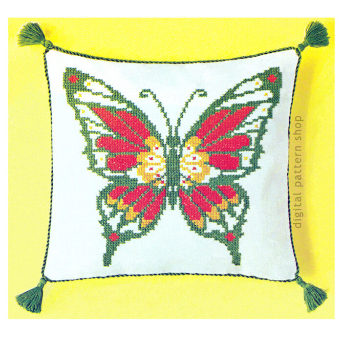 Butterfly embroidery pattern