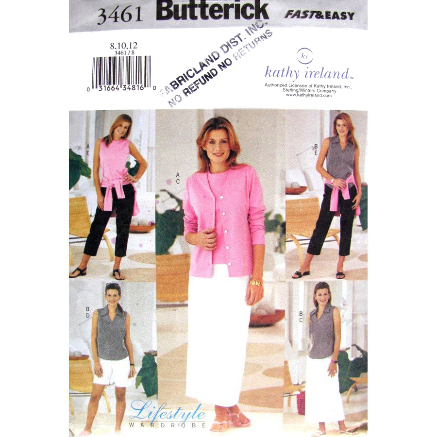 Butterick 3461 sewing pattern