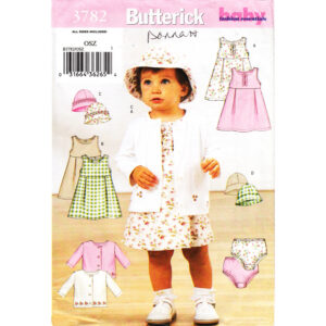 Butterick 3782 Girls Jacket, Dress, Panties Pattern Size S-XL