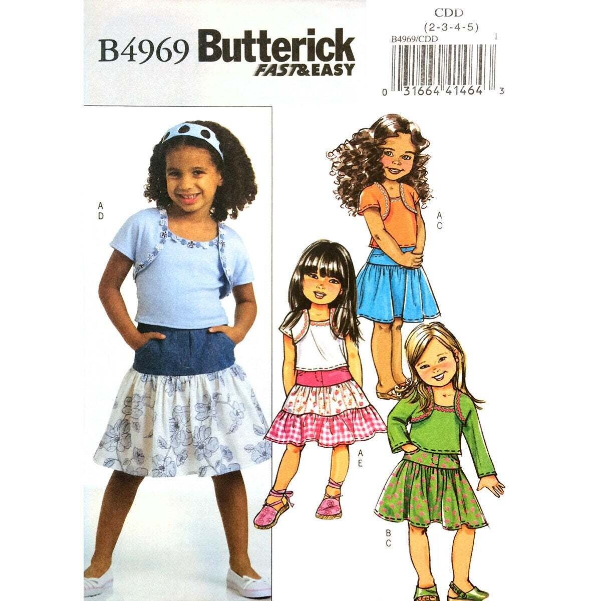 Butterick 4969 Girls pattern