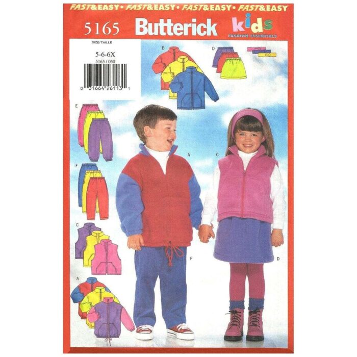 Butterick 5165 kids pattern