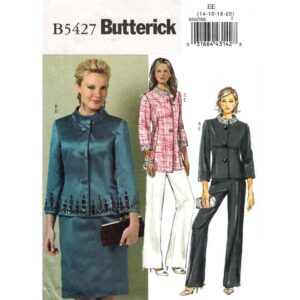 Butterick 5427 Jacket, Skirt, Pants Suit Pattern Size 14 to 20