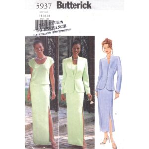 Butterick 5937 Jacket, Top, Evening Skirt Pattern, Wedding Suit