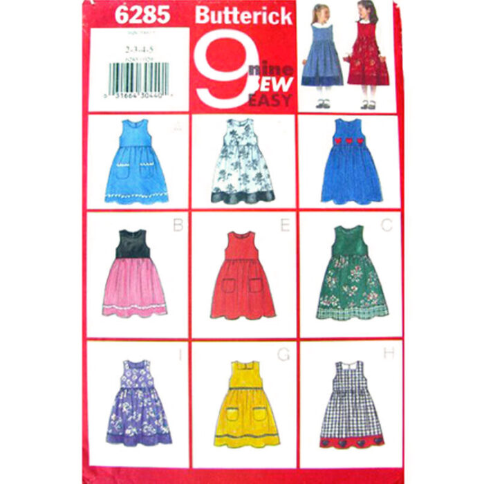 Butterick 6285 girls dress pattern