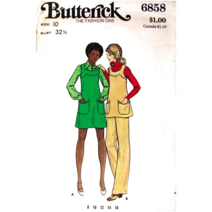 Butterick 6858 vintage pattern