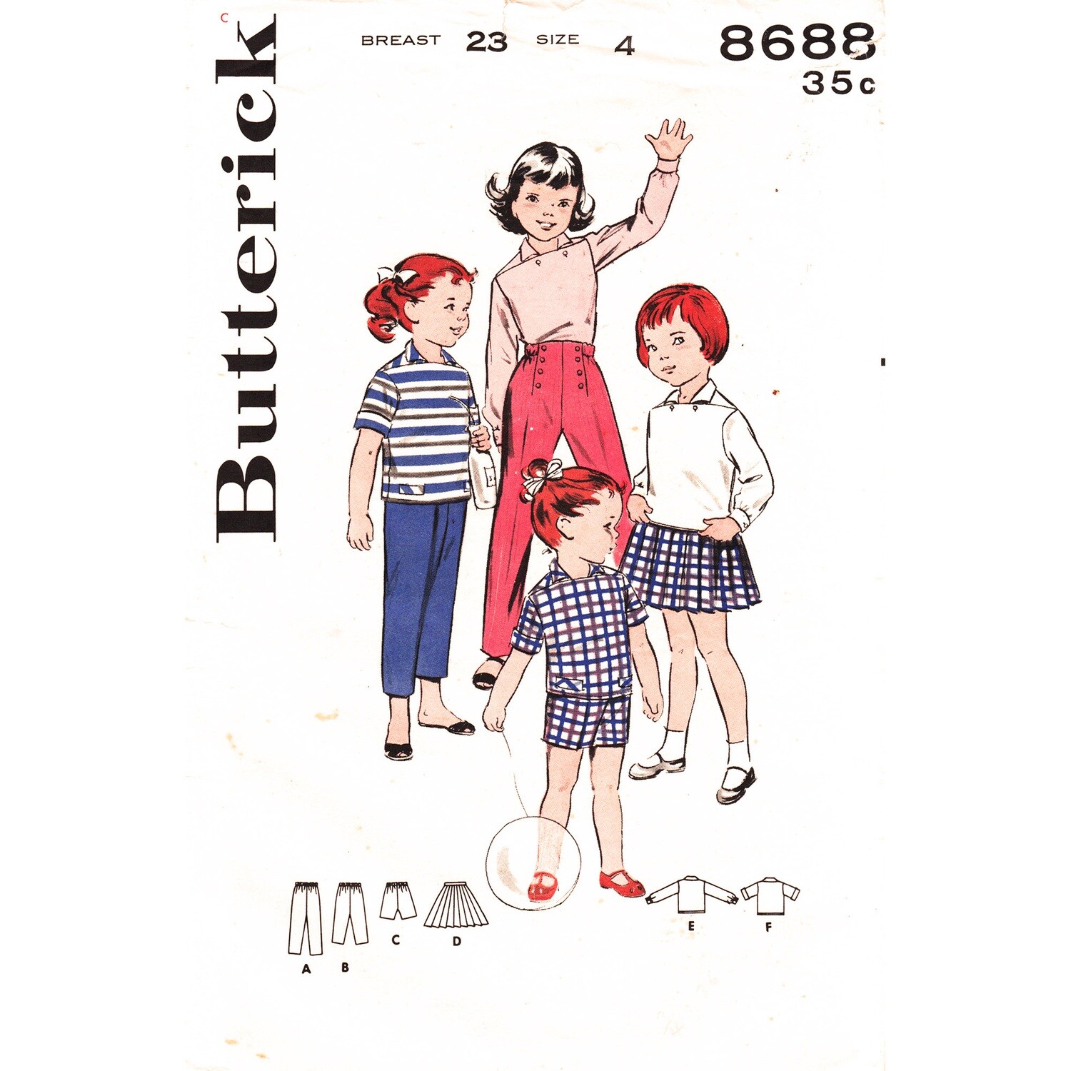 Butterick 8688 pattern size 4