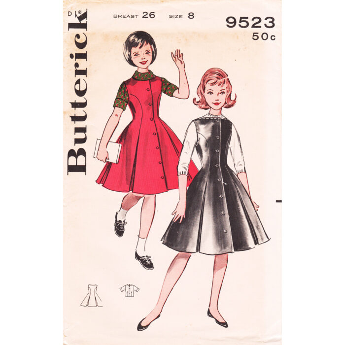 Girls Pattern Butterick 9523