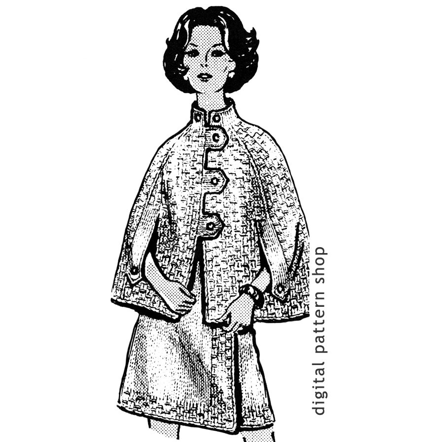 Knitting pattern cape and skirt K39
