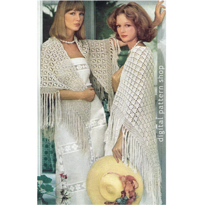 Lace shawls crochet pattern C37