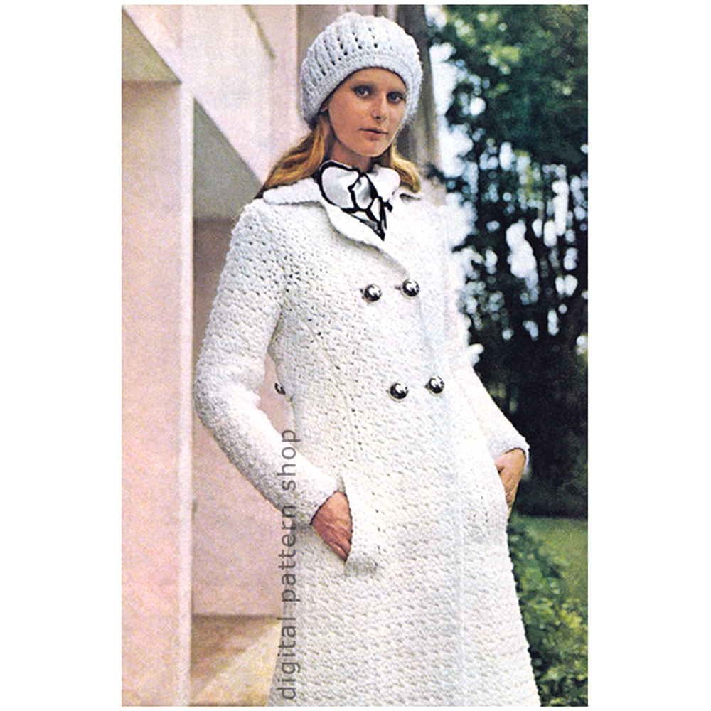 Long coat crochet pattern