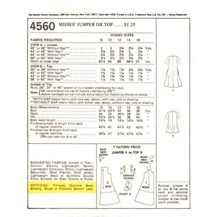 M4560 vintage pattern