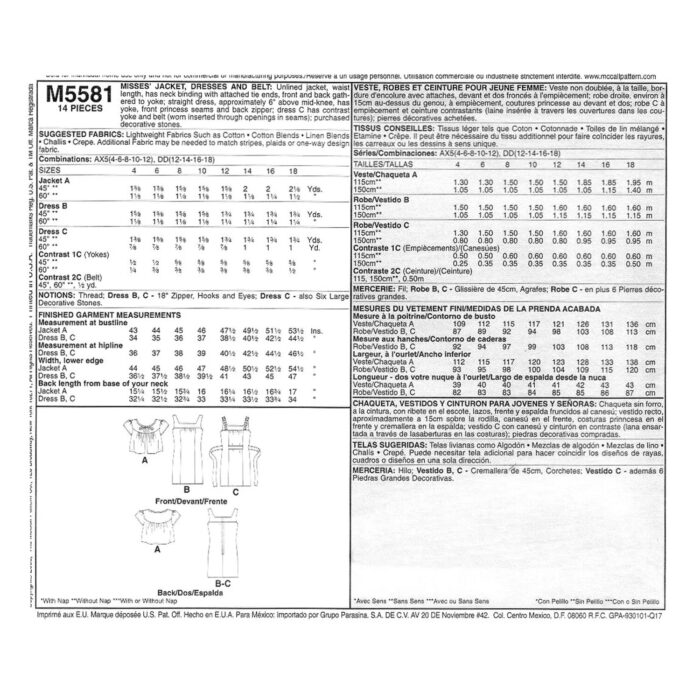 M5581 pattern