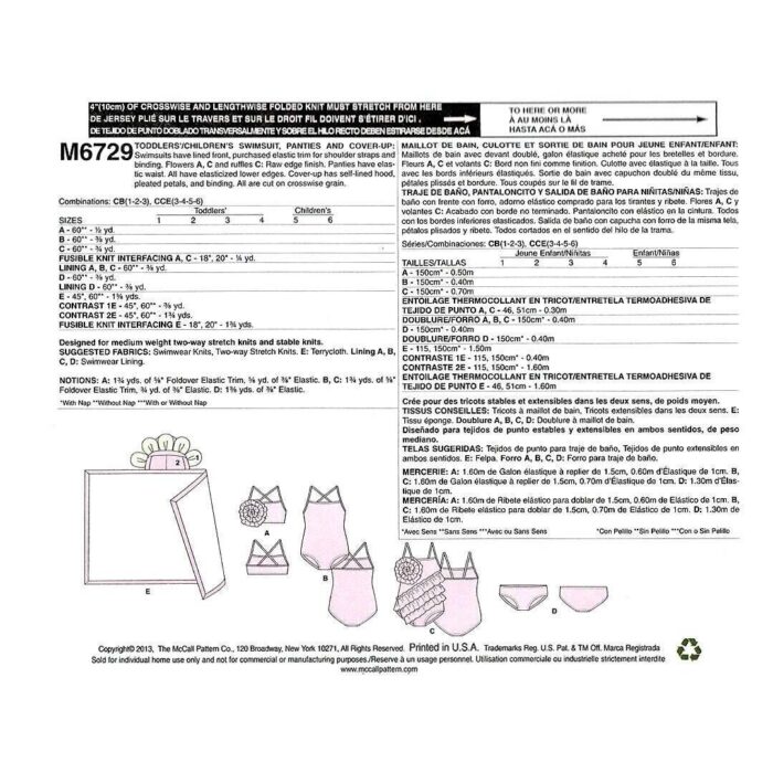 M6729 girls pattern