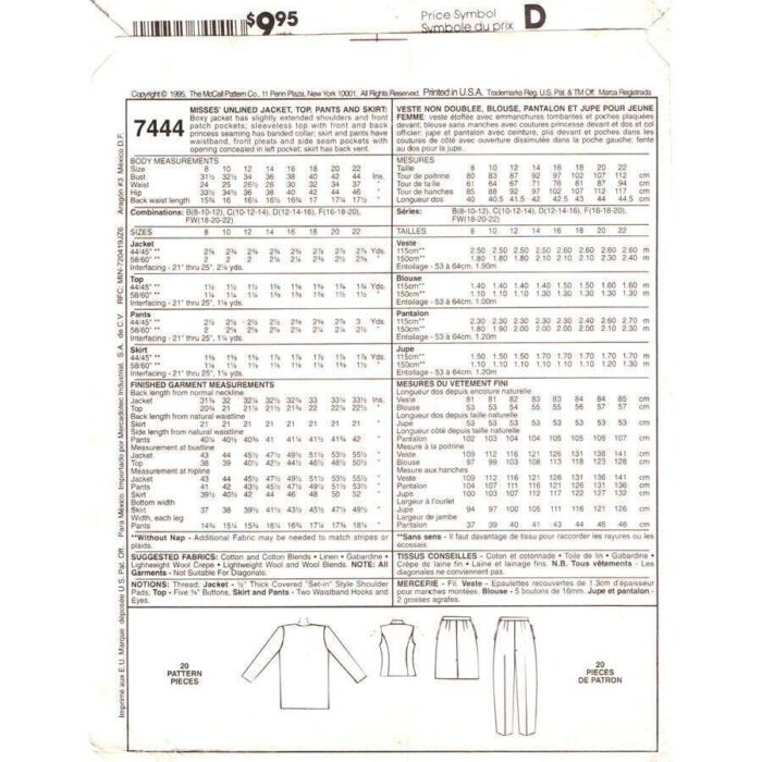 McCall's 7444