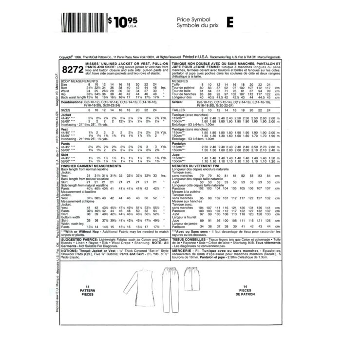 M8272 pattern