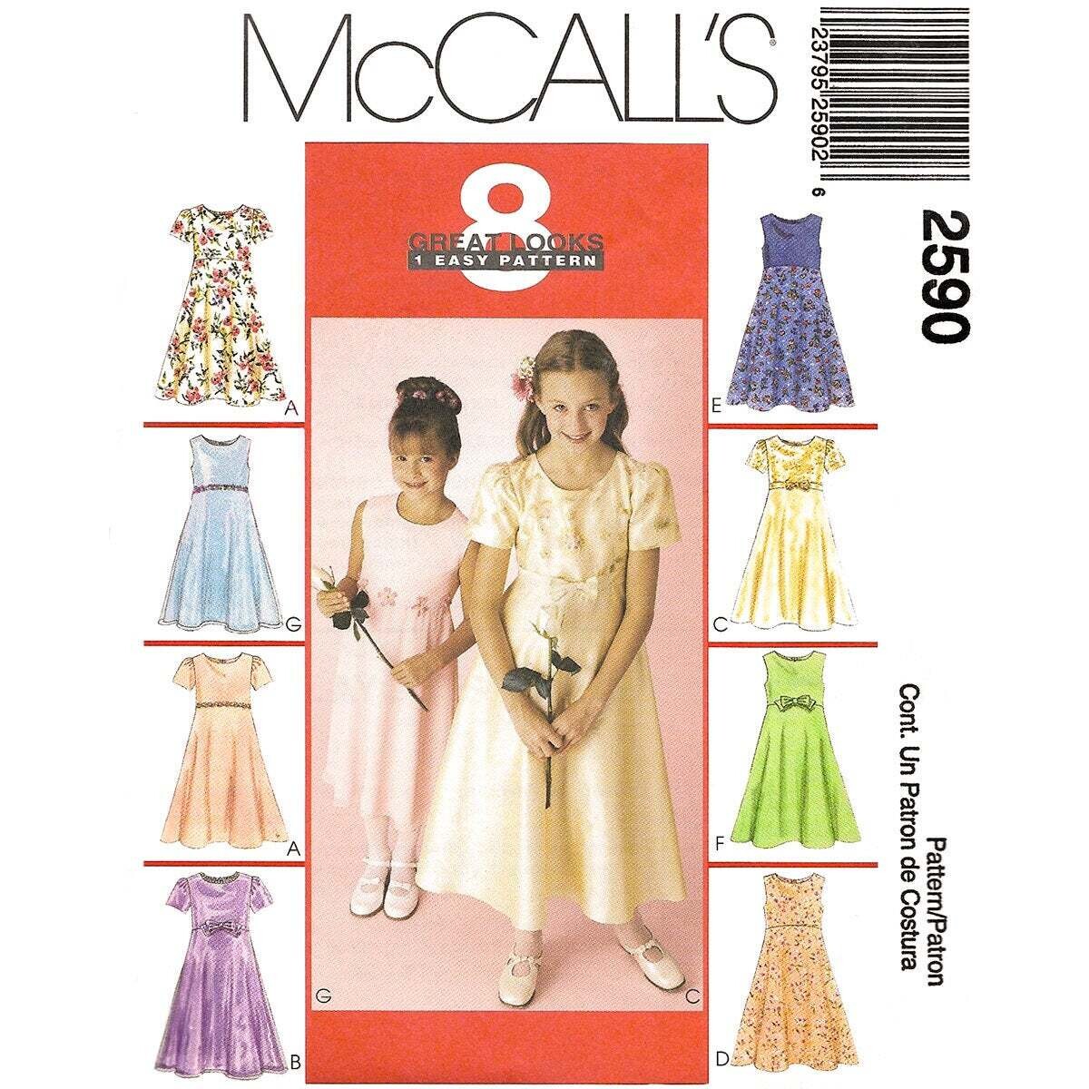 McCall's 2590 Girls Pattern