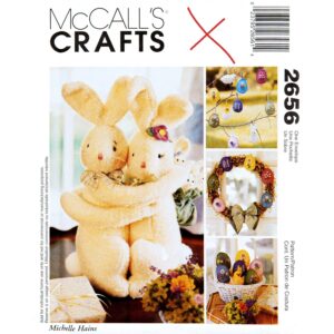 McCall’s 2656 Hugging Bunnies, Easter Wreath Crafts Pattern