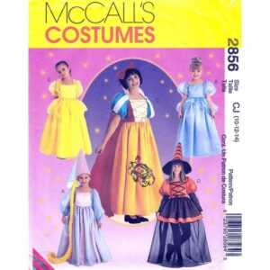 Girls Storybook Costume Pattern Cinderella McCalls 2856/ 230