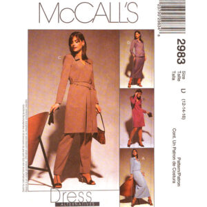 McCall’s 2983 Dress, Top, Skirt, Pants Pattern Size 12 14 16