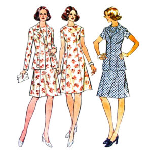 70s Jacket, Princess Dress Sewing Pattern McCall’s 3900