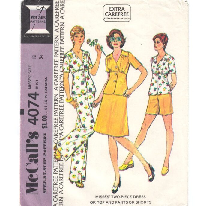 McCalls 4074 womens vintage pattern