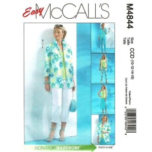 McCall’s 4844 Shirt, Tank Top, Skirt, Pants Pattern Size 10-16