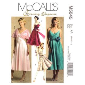 McCall’s 5045 Flared Surplice Dress and Shrug Pattern Size 6-12