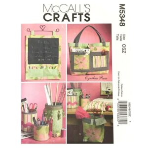 McCall’s 5348 Sewing Room Pattern Tote Bag, Wall Organizer