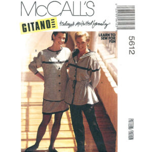 90s Hooded Jacket, Skirt, Pants Pattern McCall’s 5612 Gitano