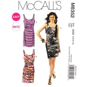 McCall’s 6352 Modern Sheath Dress Sewing Pattern Size 4-10