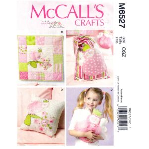 McCall’s 6527 Whimsical Room Decor Pattern Bug Pillow, Bag