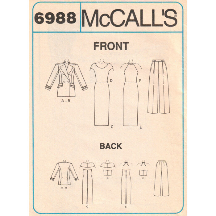 McCall's 6988 details