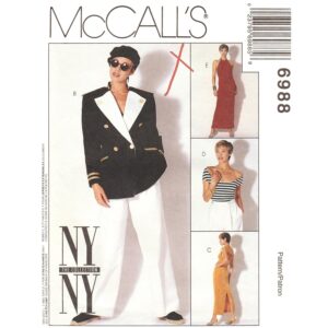 McCall’s 6988 Jacket, Halter Dress, Top, Pants Pattern