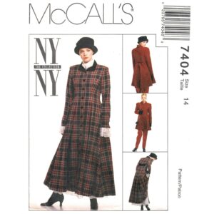 McCall’s 7404 Coat Dress, Jacket, Skirt, Pants Pattern NY Collection