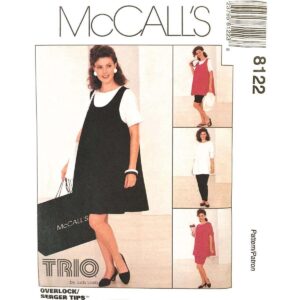McCall’s 8122 Maternity Pattern Dress, Skirt, Top, Pants, Shorts