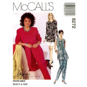 McCall’s 8272 Jacket, Vest, Skirt, Pants Pattern Size 8 10 12