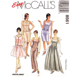 McCall’s 8561 Evening Top, Slim or Full Maxi Skirt Pattern