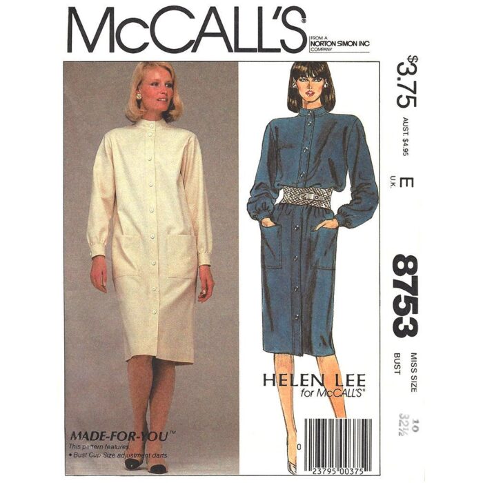 McCalls 8753 sewing pattern