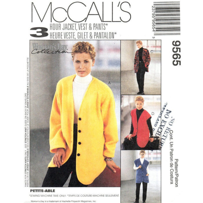 McCalls 9565 womens sewing pattern