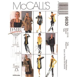 McCall’s 9630 Cardigan, Tunic, Dress, Pants Wardrobe Pattern