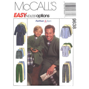McCall’s 9638 Wrap Robe, Pajama Pattern for Boys or Men
