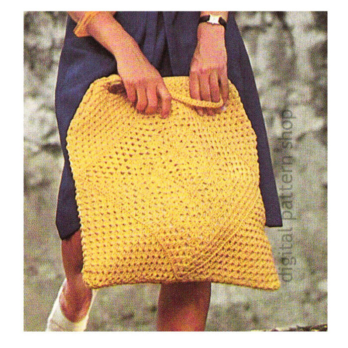 Motif Beach Bag Crochet Pattern C219